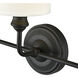 Leena 3 Light 22 inch Matte Black Vanity Light Wall Light